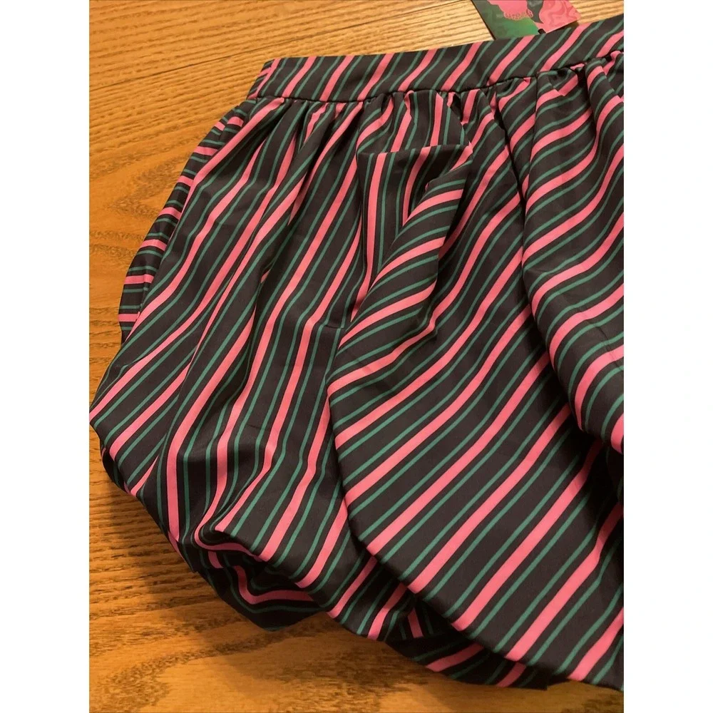 Womens Wicked Movie Striped Bubble Mini Skirt, Target X Tazwell‎ NEW, Sz XXS